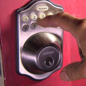 electronic lock installation